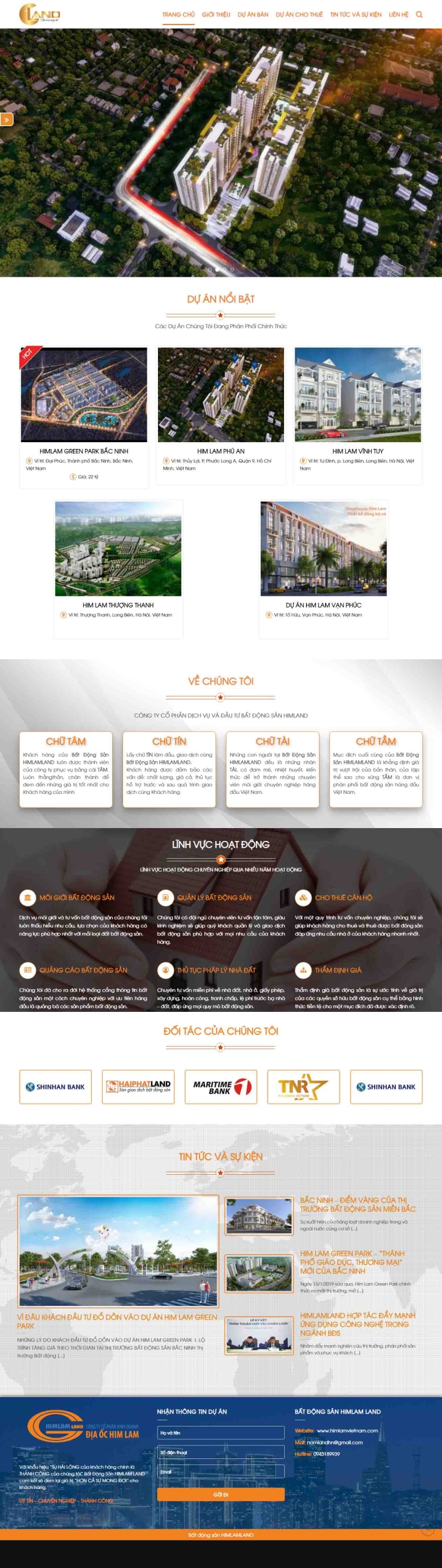 Mẫu giao diện thiết kế web landing page nhà đất BDS14