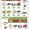 Mẫu giao diện thiết kế website bán hàng đồ chơi cho bé