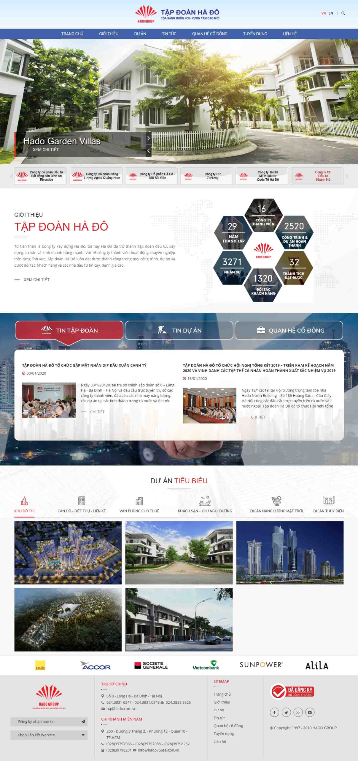 Mẫu giao diện thiết kế website bất động sản dành cho doanh nghiệp