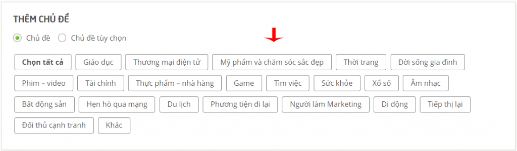 Bước 7: Thêm chủ đề