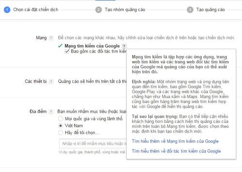 Tìm hiểu các đối tác tìm kiếm Google