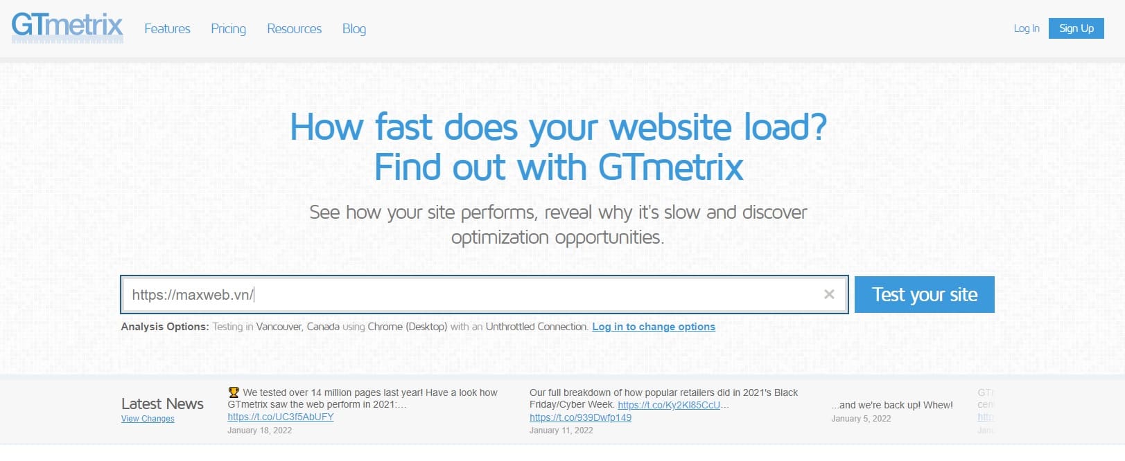 GTmetrix