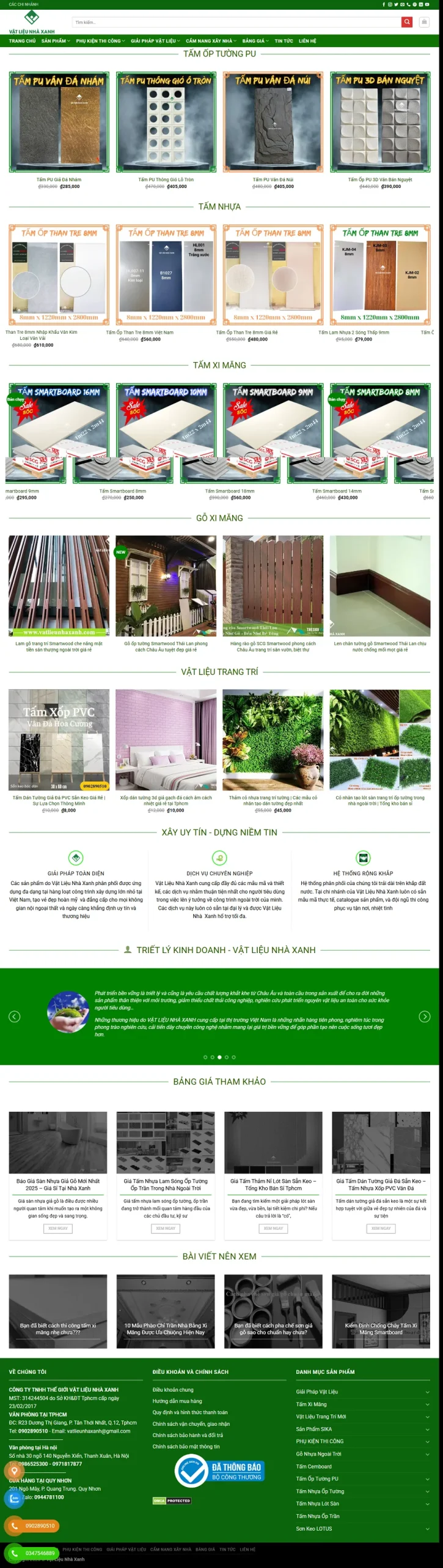 Website xây dựng XD004