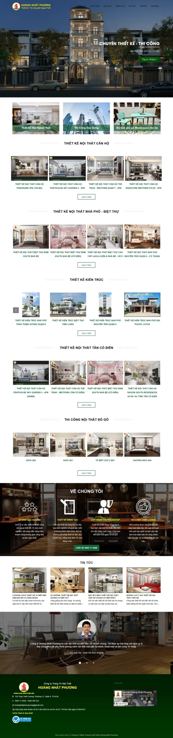 Website xây dựng XD005