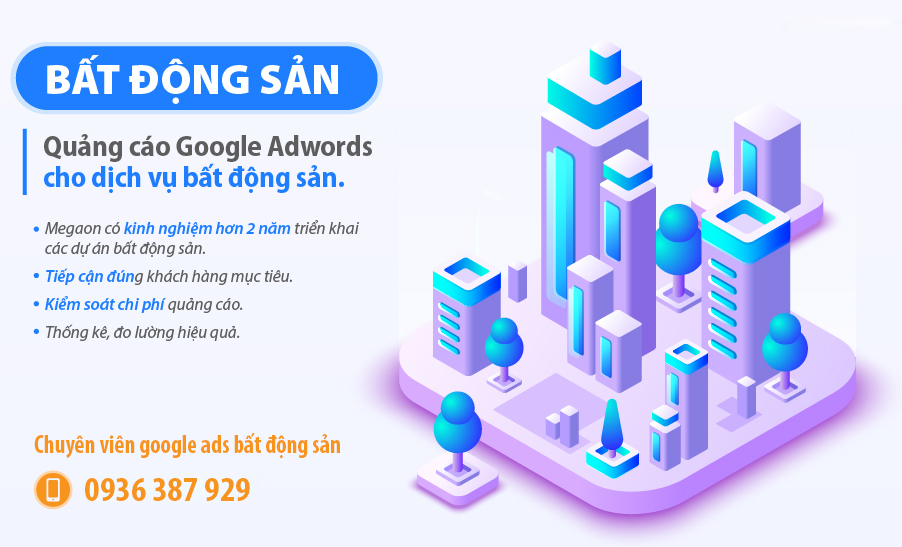 Quảng cáo google ads bất đông sản