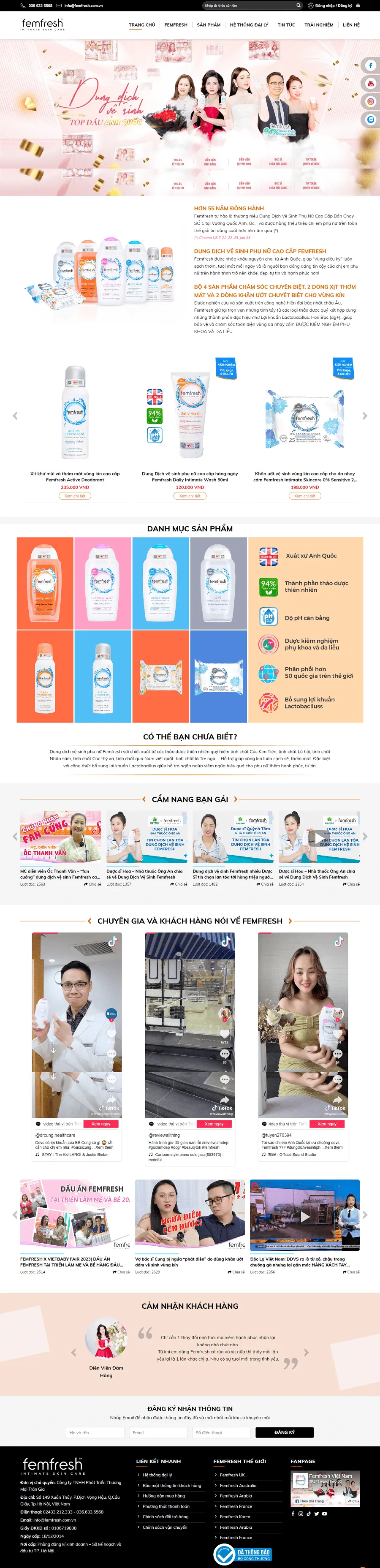 Mẫu giao diện Website mỹ phẩm MP07