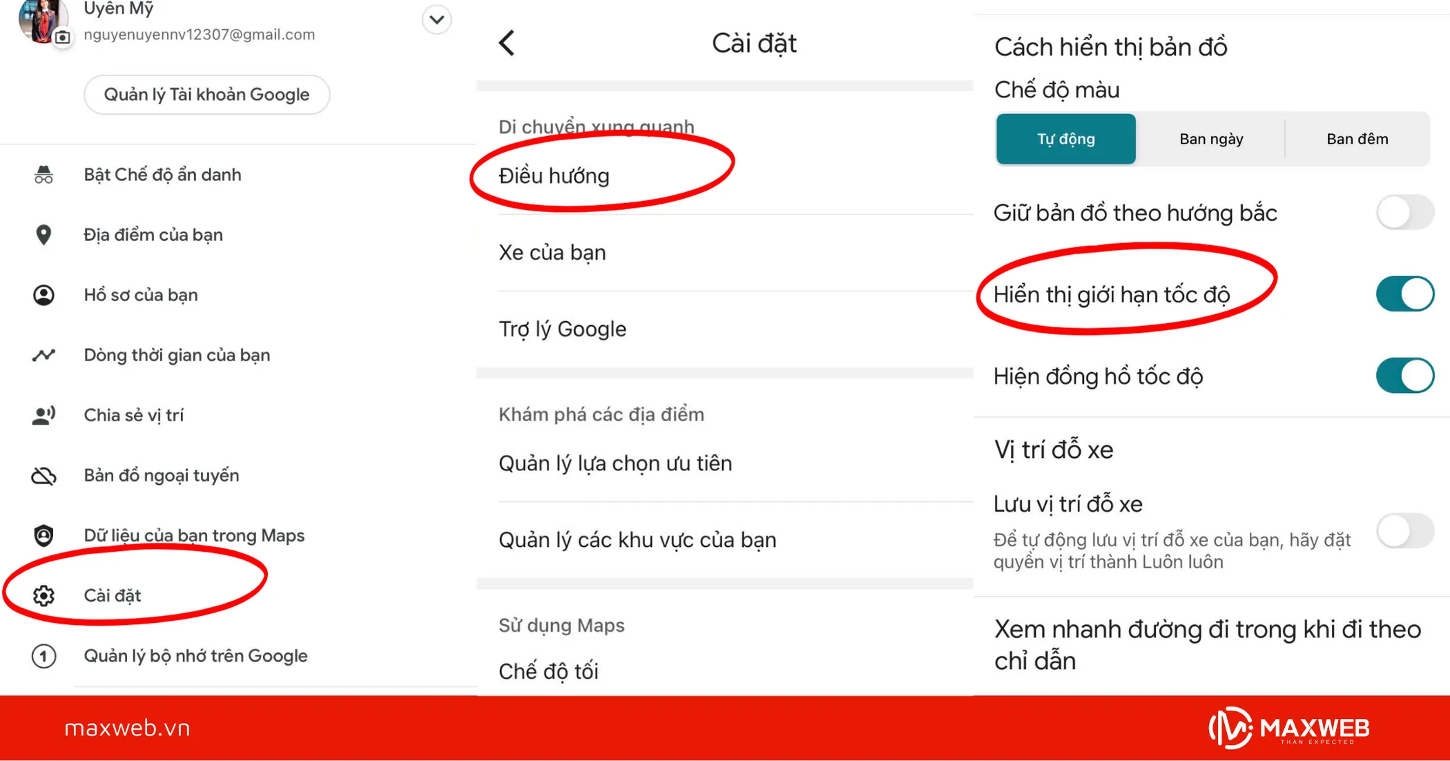 Hướng dẫn chi tiết cách hiển thị tốc độ trên Google map IOS
