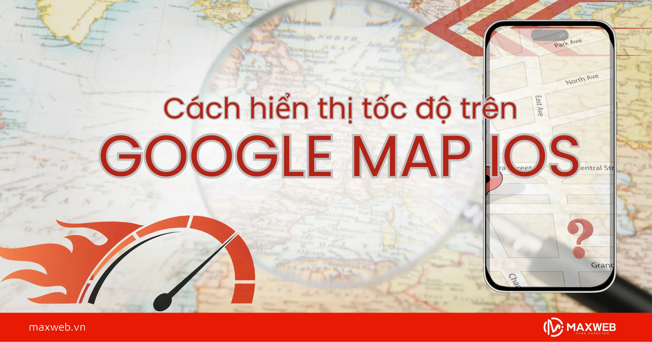 Cách hiển thị tốc độ trên Google map ios