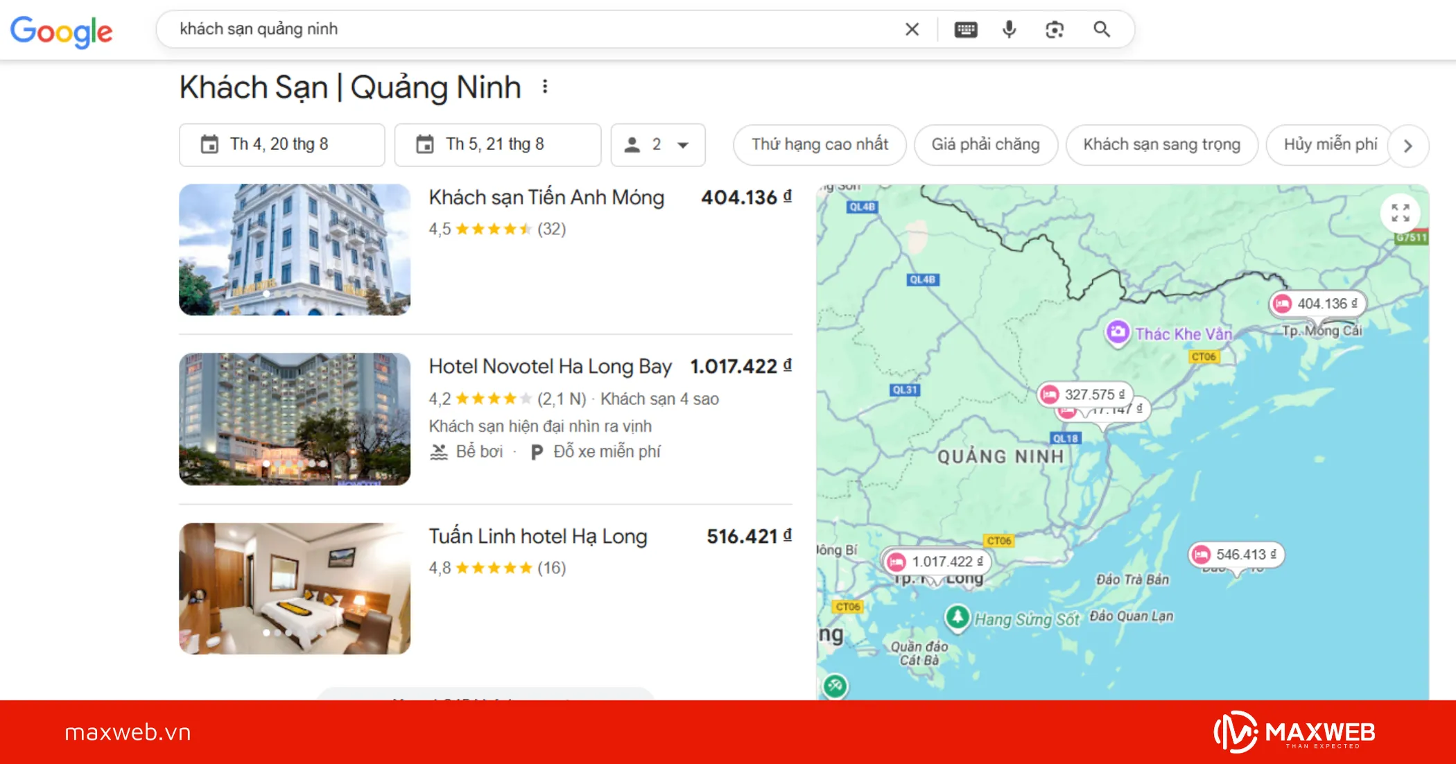 Dịch vụ đánh giá Google Maps giúp thu hút khách hàng đặt phòng