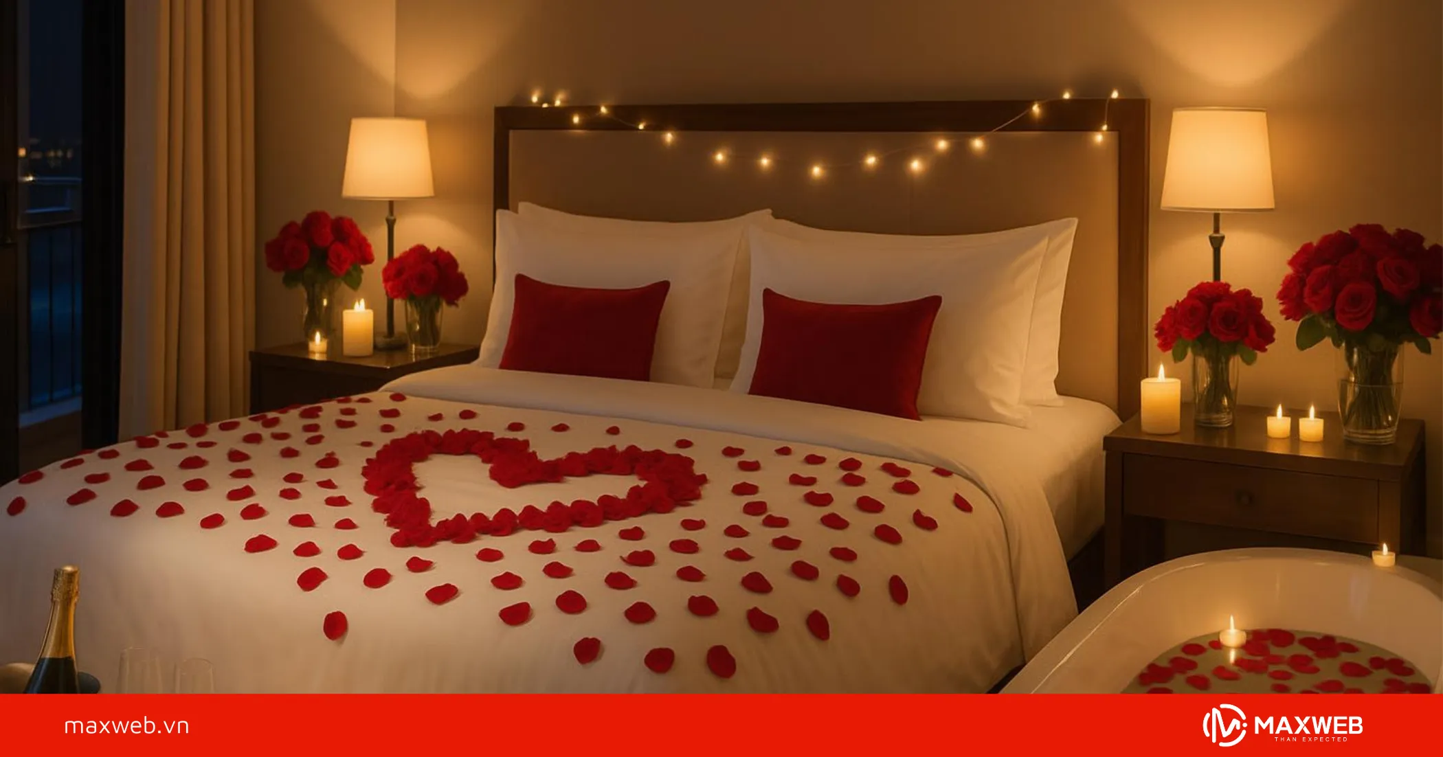 Những yếu tố cần có trong trang trí phòng Honeymoon