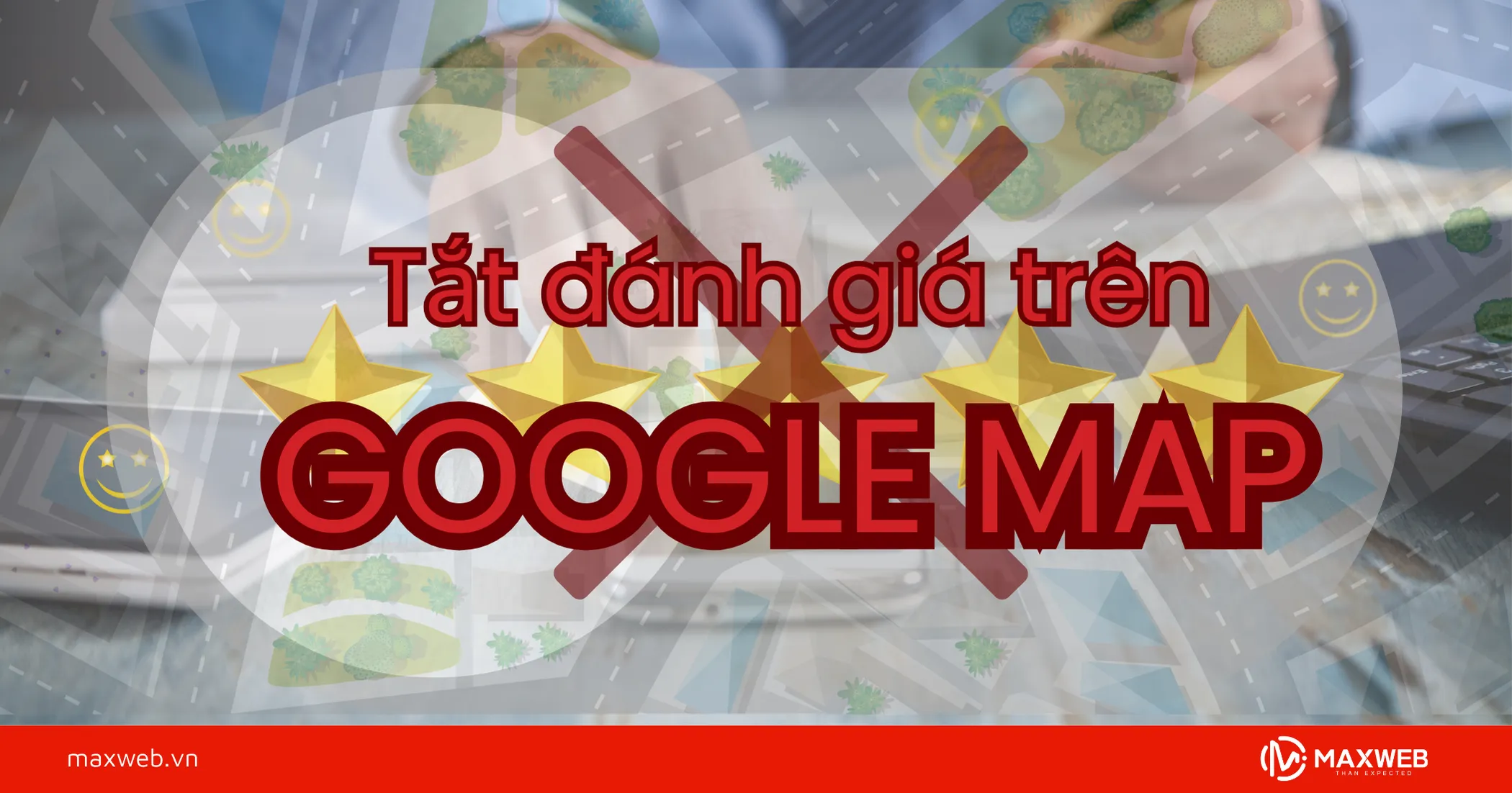 Tắt đánh giá trên Google map
