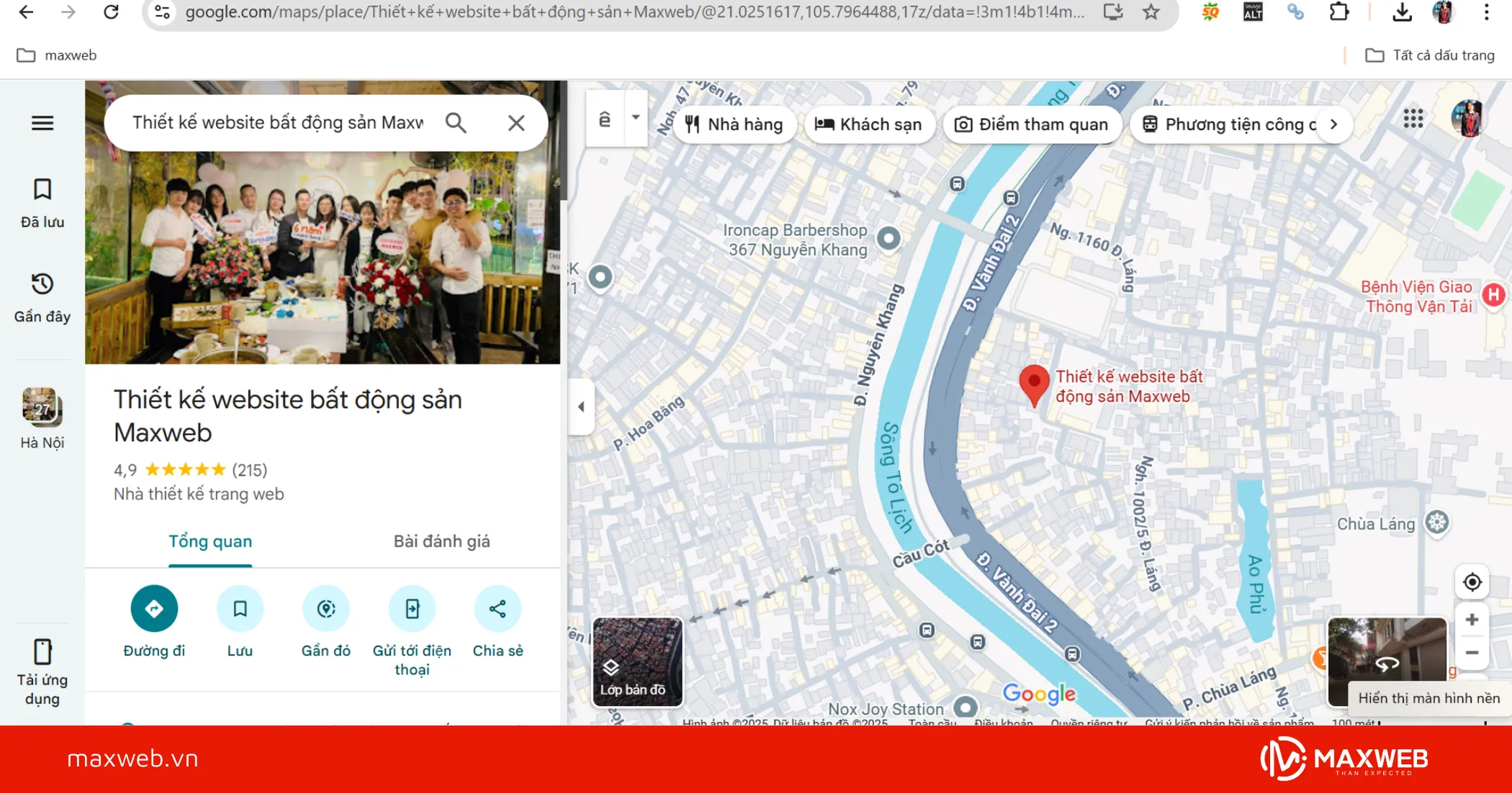 Tìm địa điểm và ghim vị trí Google map