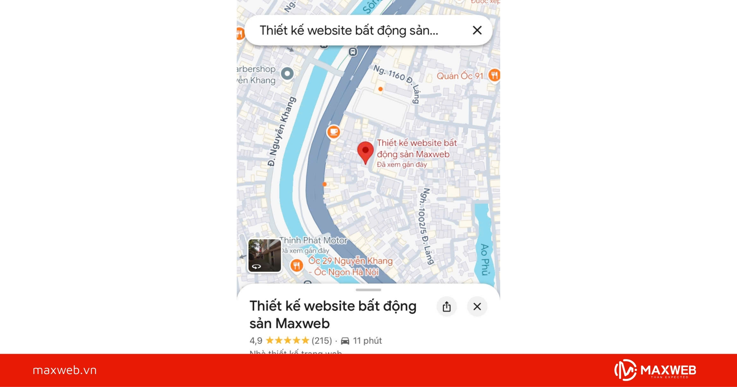 Tìm kiếm địa điểm trên điện thoại