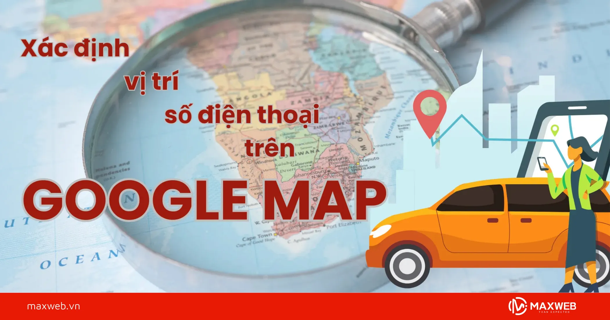 Xác định vị trí số điện thoại trên Google map