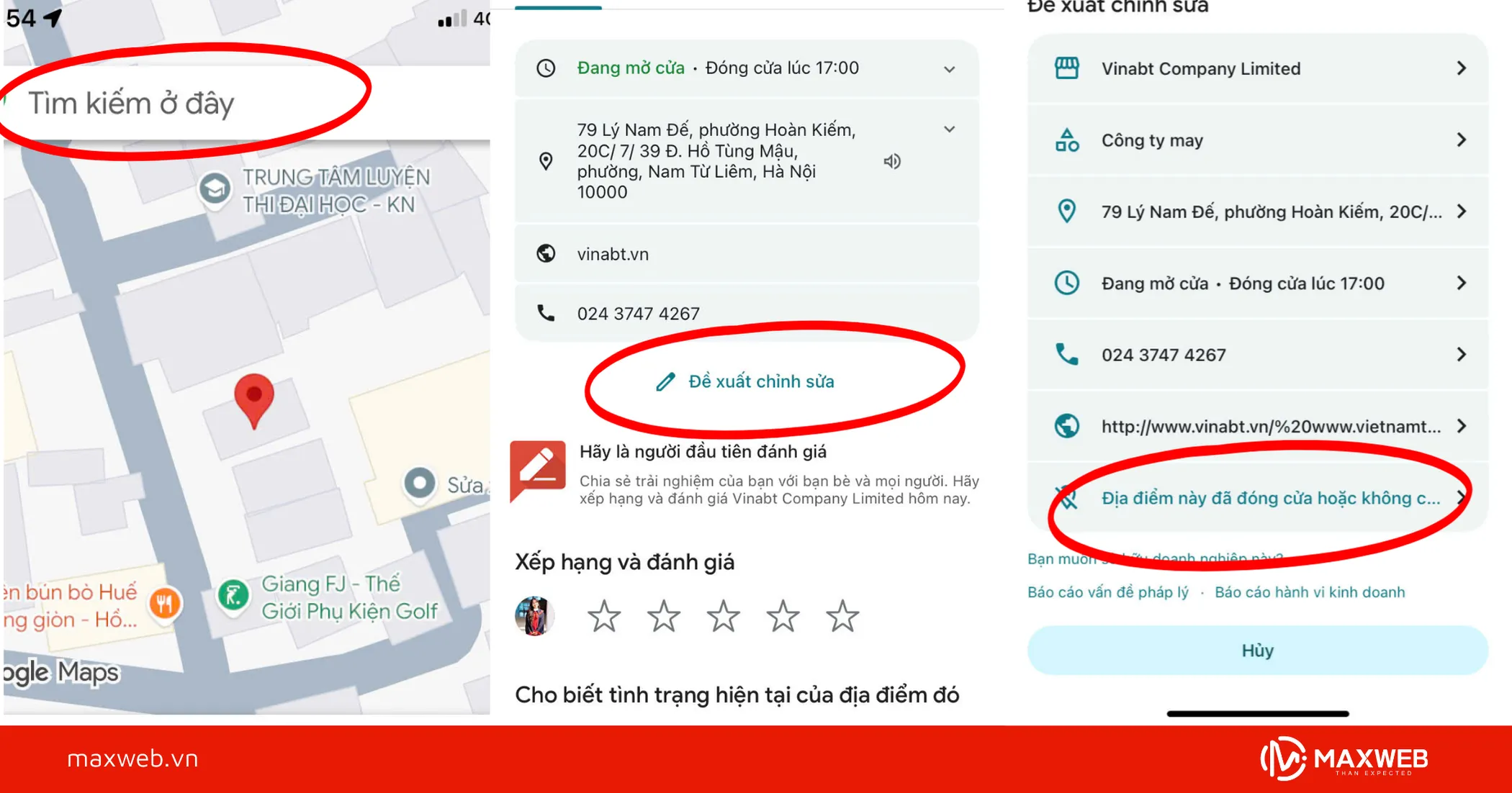 Xóa địa điểm trên Google map bằng điện thoại