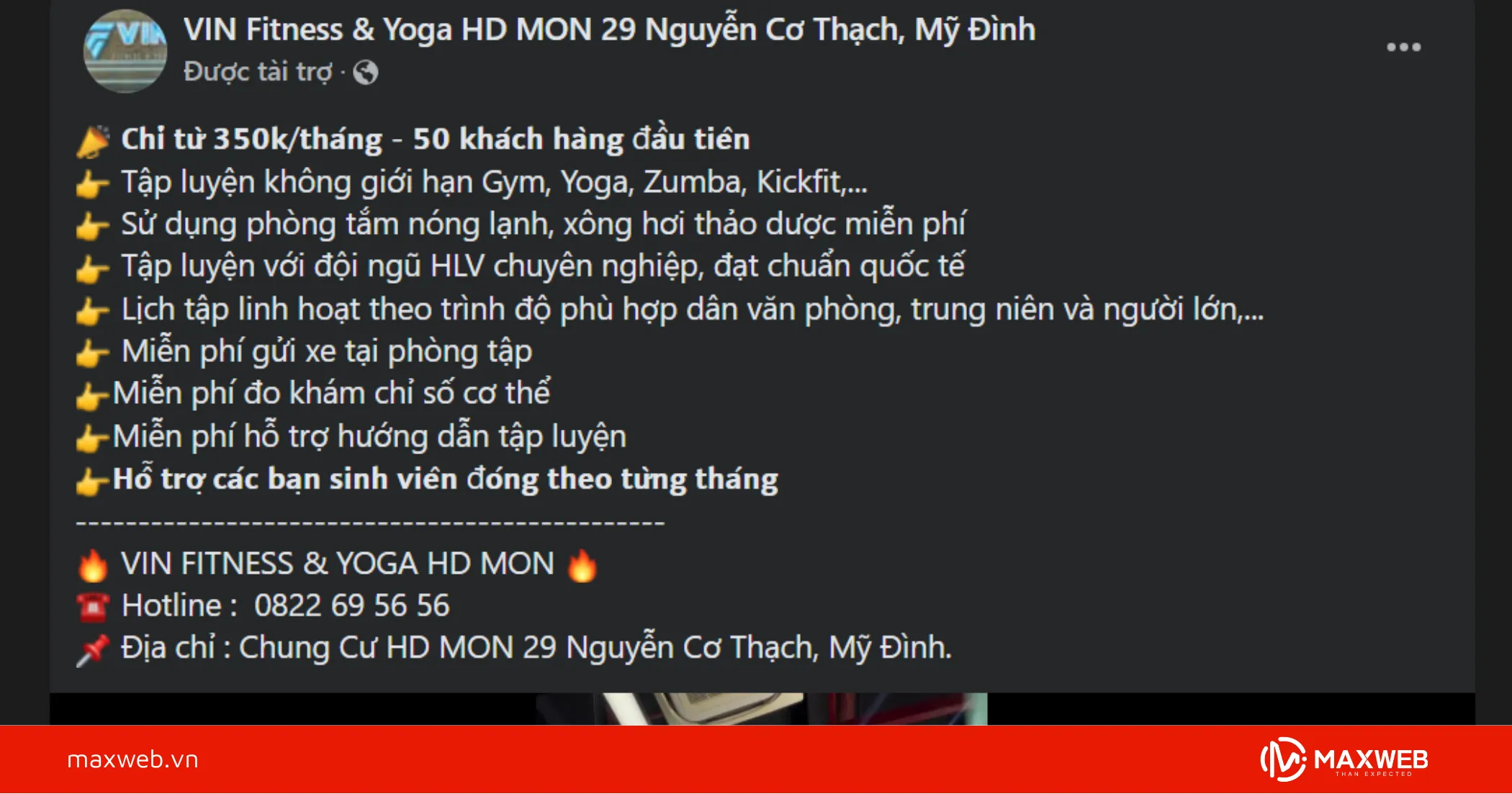 Bài viết quảng cáo khuyến mãi , ưu đãi phòng gym