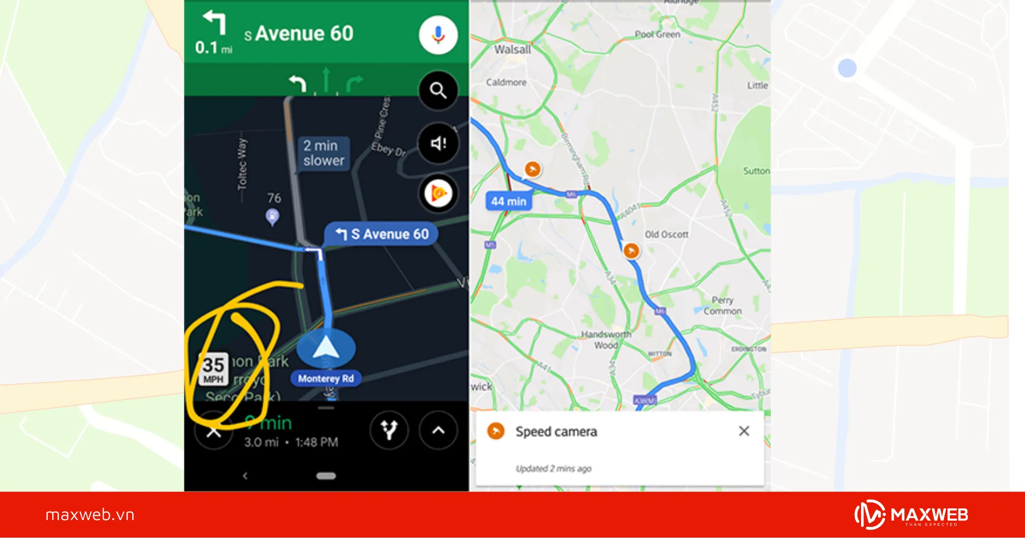 Báo cáo bắn tốc độ trên google map