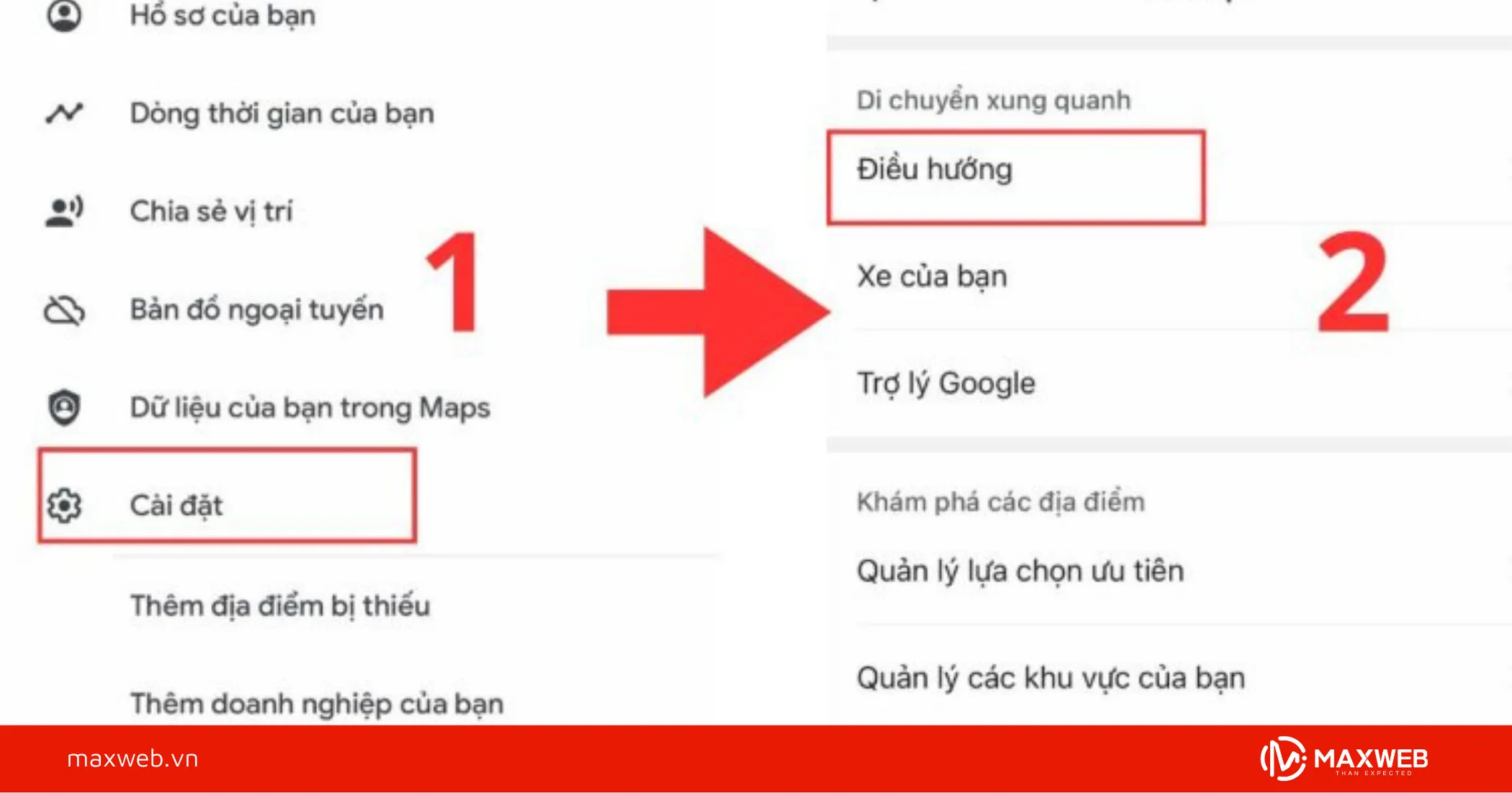 Cách bật đo tốc độ google map trên android