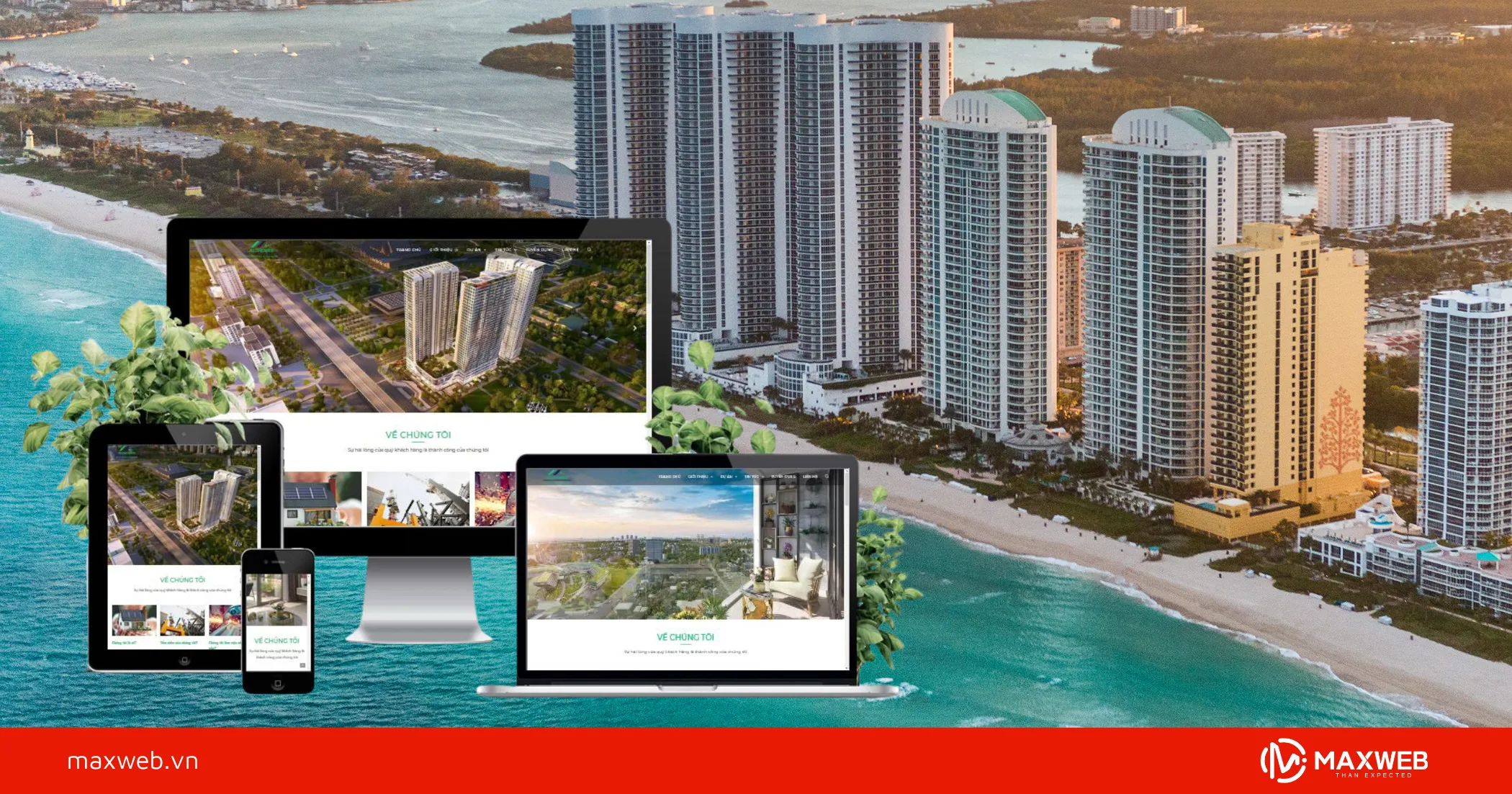 Các loại mẫu Web bất động sản nhiều dự án phổ biến
