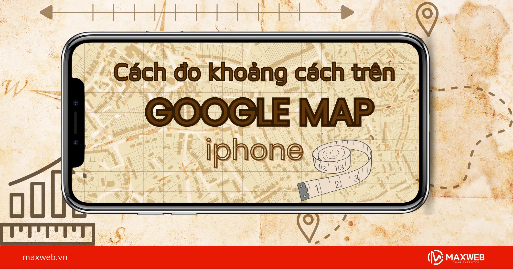 Cách đo khoảng cách trên google map iphone