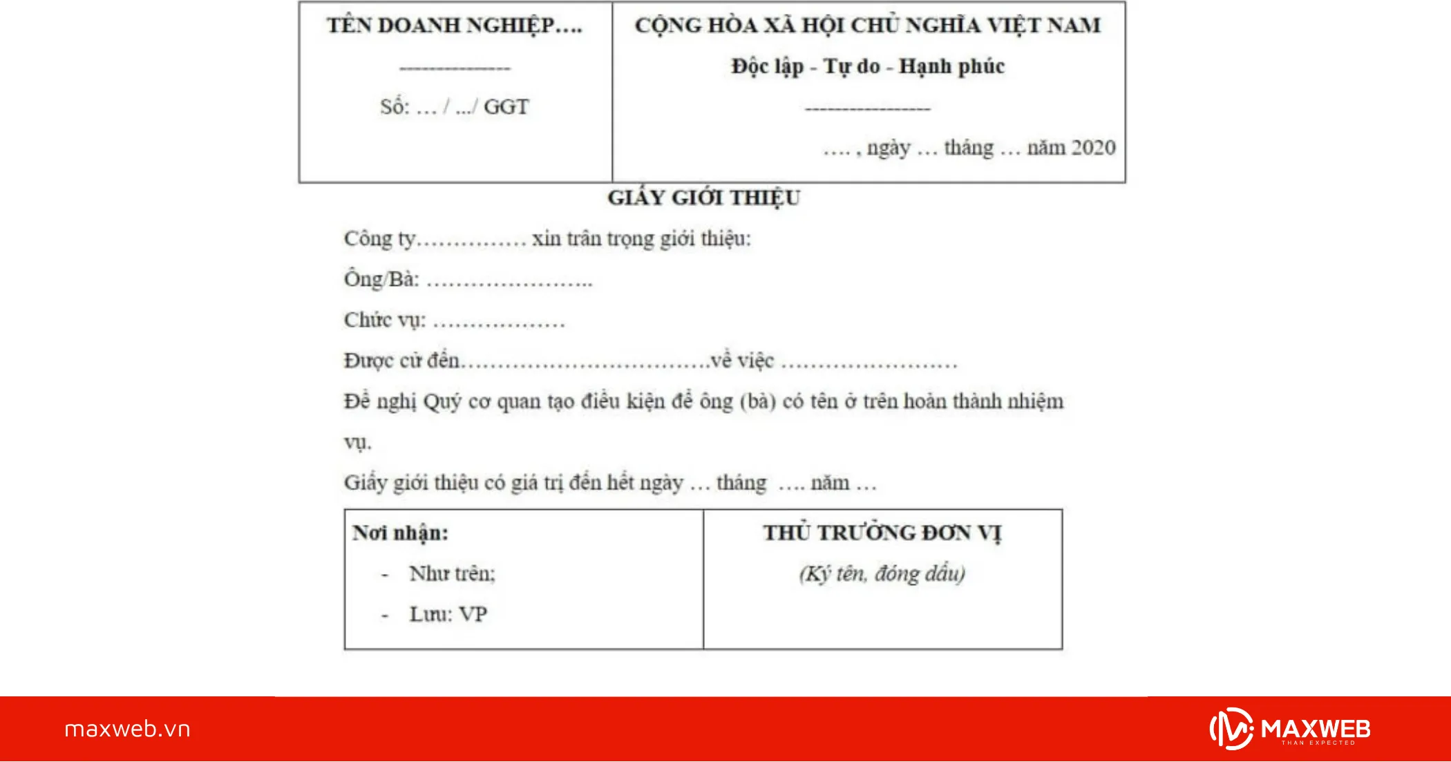 Giới giấy thiệu đi công tác