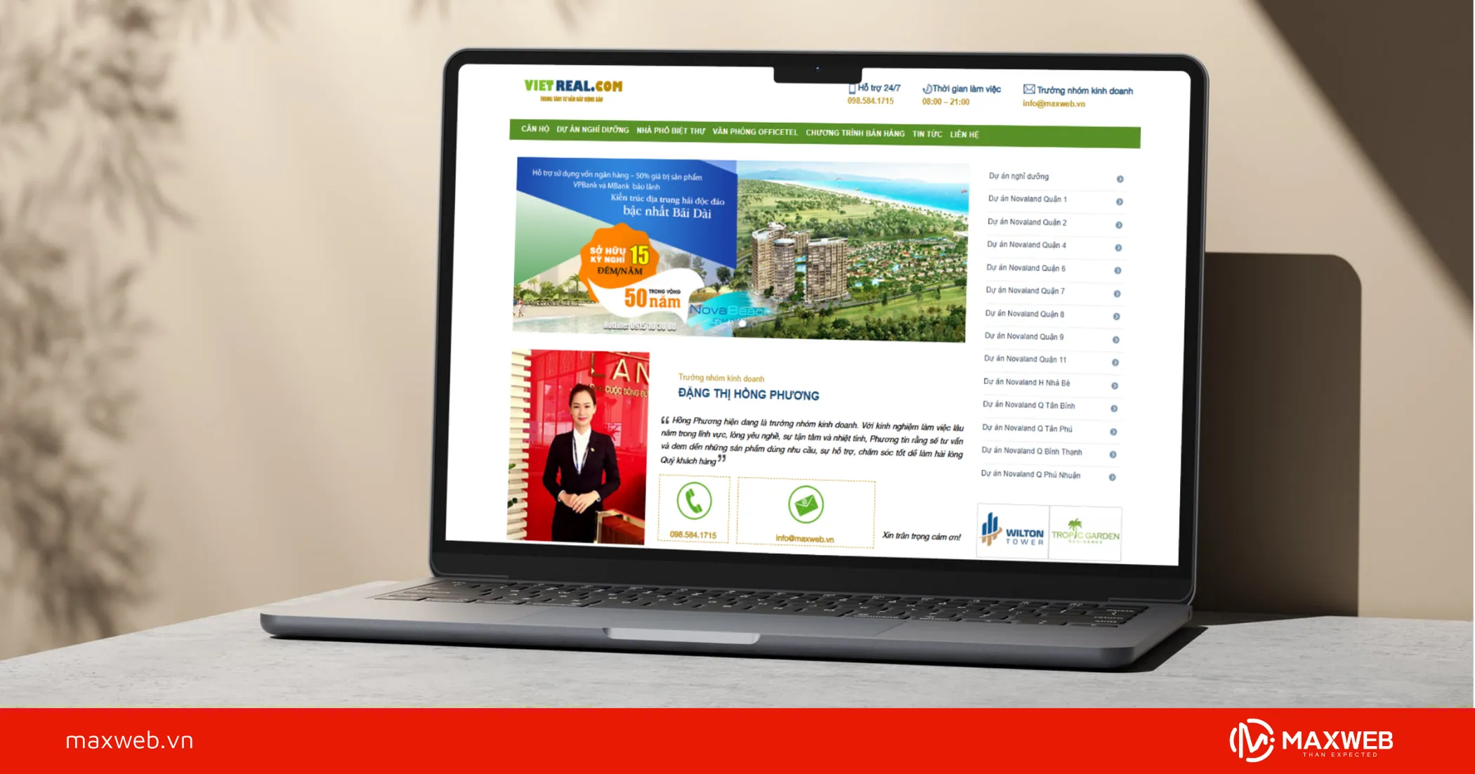 Lưu ý khi chọn mẫu Web bất động sản thương hiệu cá nhân