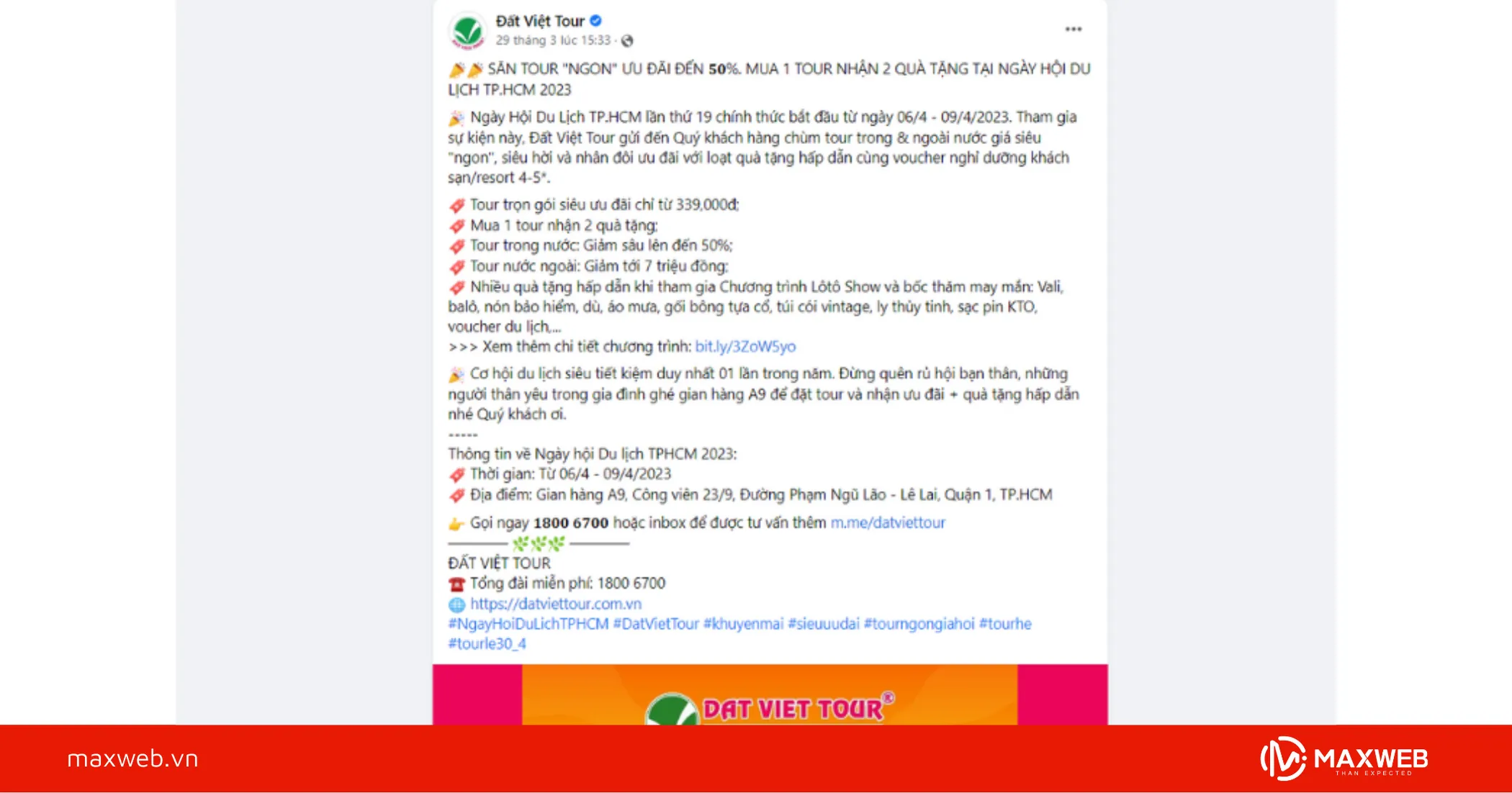 Bài viết quảng cáo khuyến mại tour du lịch