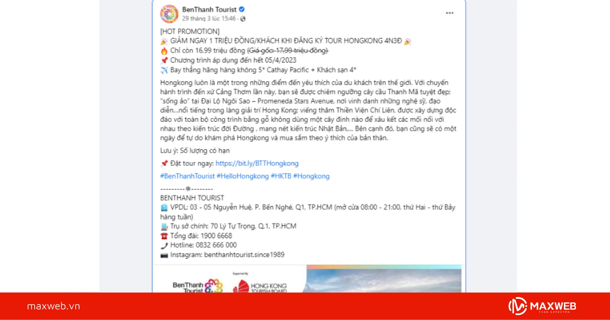 Bài viết quảng cáo khuyến mại du lịch