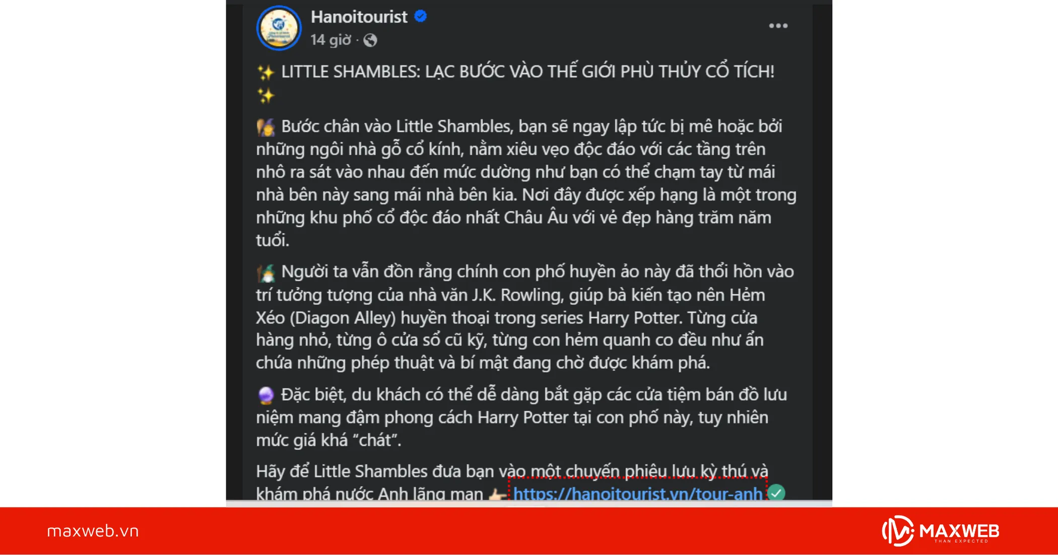 Bài viết giới thiệu ưu điểm của điểm đến