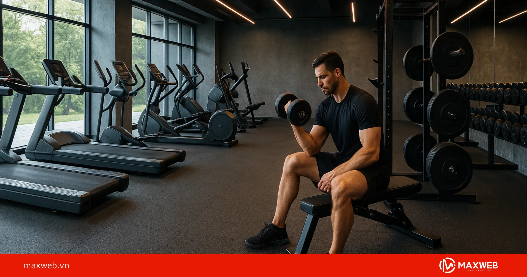 Mẫu STT tập Gym hài hước tạo động lực luyện tập