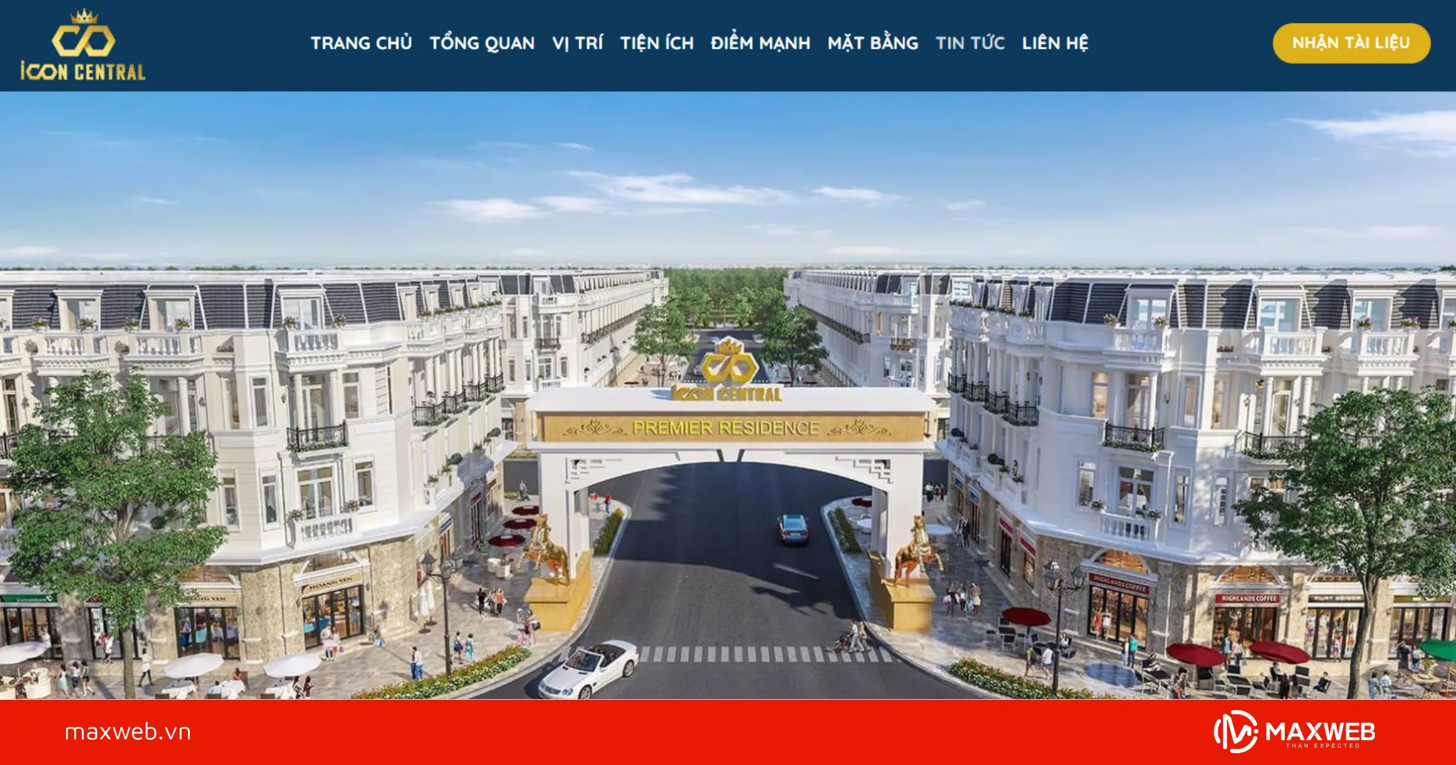 Mẫu Web bất động sản một dự án BDS96