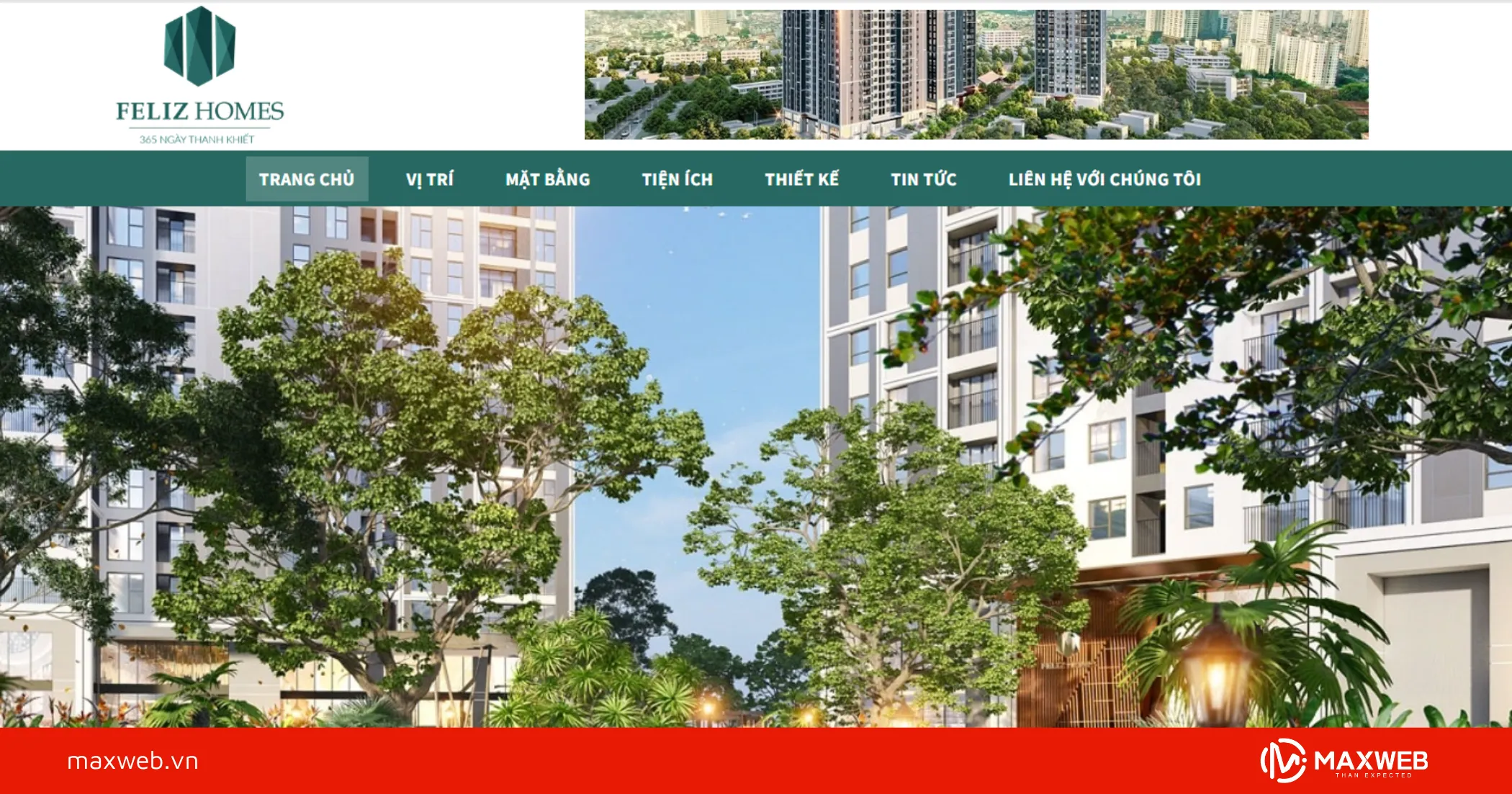 Mẫu Website bất động sản BDS25