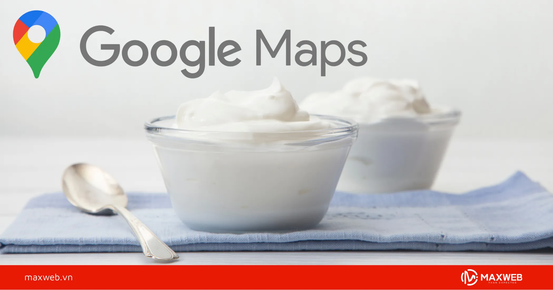 Quảng cáo sữa chua kết hợp dịch vụ Google map