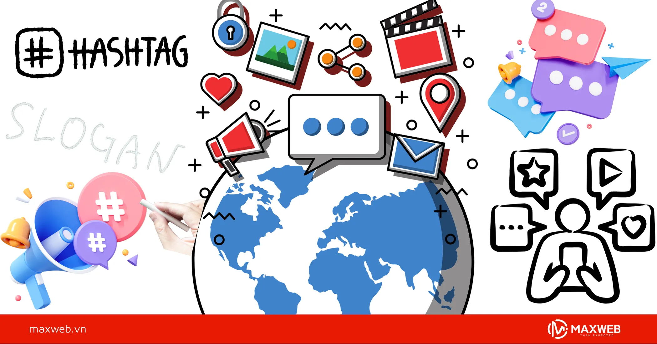 Tích hợp slogan du lịch gắn với hashtag
