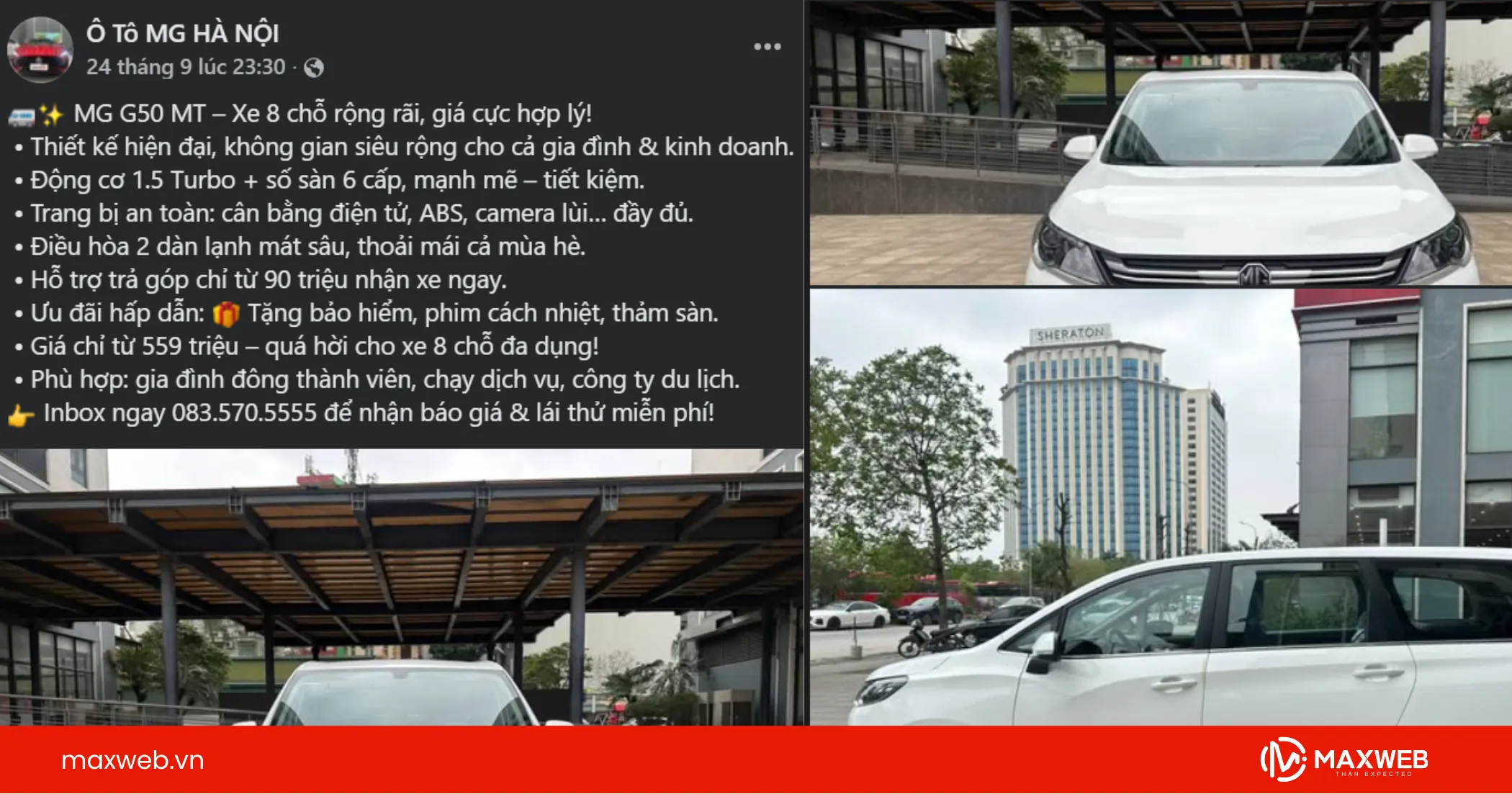 Bài viết quảng cáo dòng xe gia đình