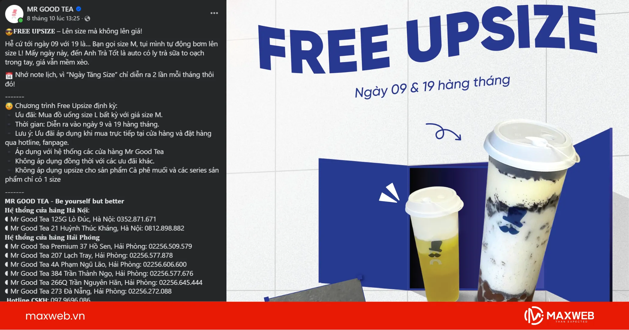 Bài viết về trà sữa Mr Good Tea