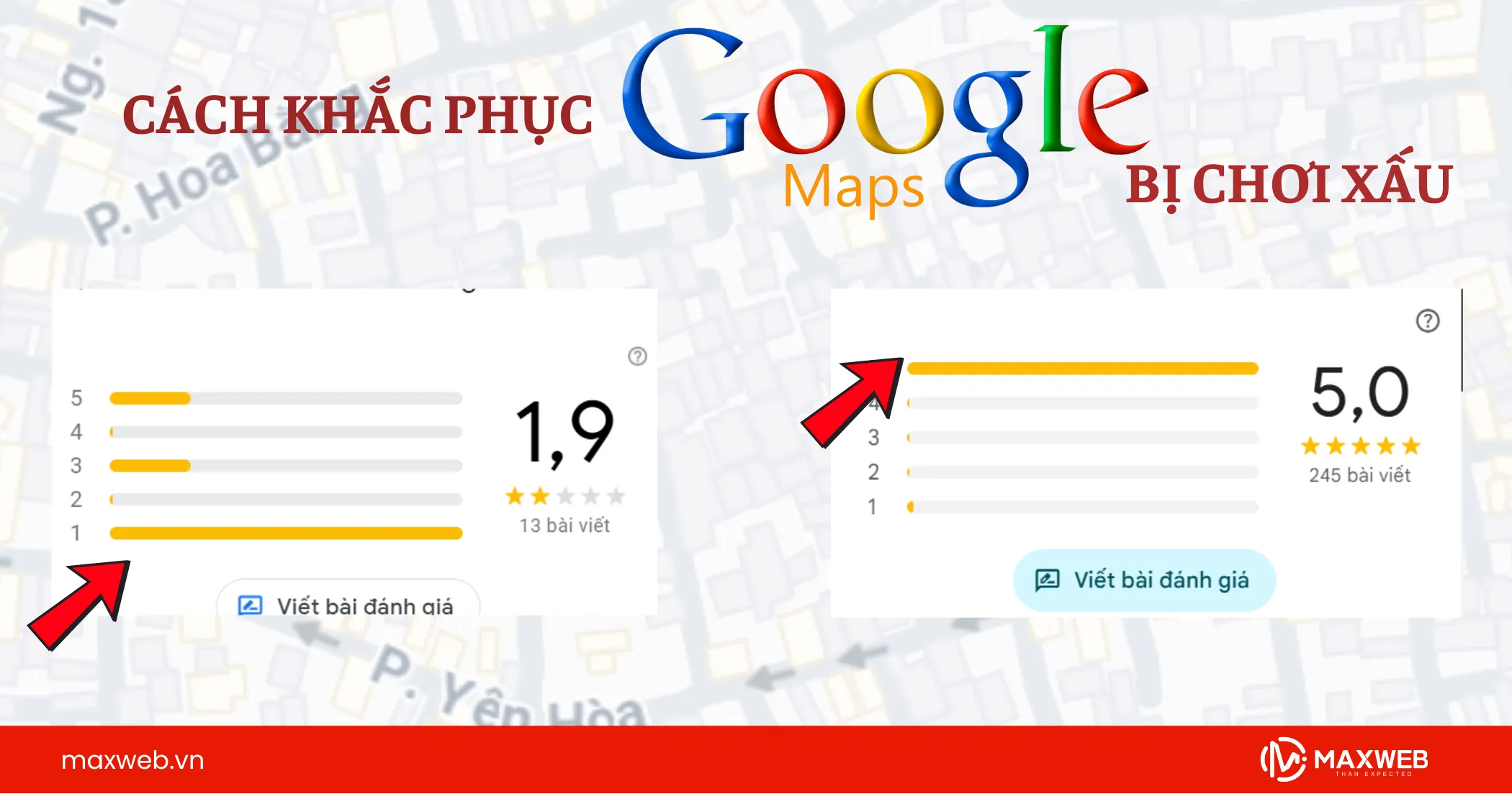 Cách khắc phục khi Map bị chơi xấu đánh giá 1 sao