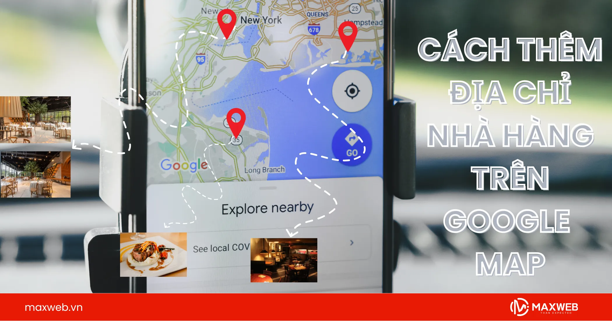 Cách thêm địa chỉ nhà hàng trên google map
