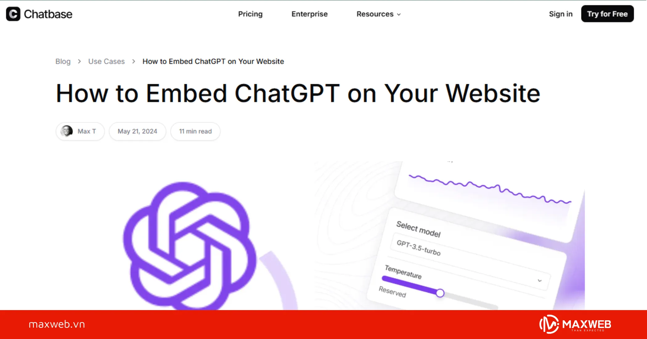 ChatGPT Website Bot (Chatbase)