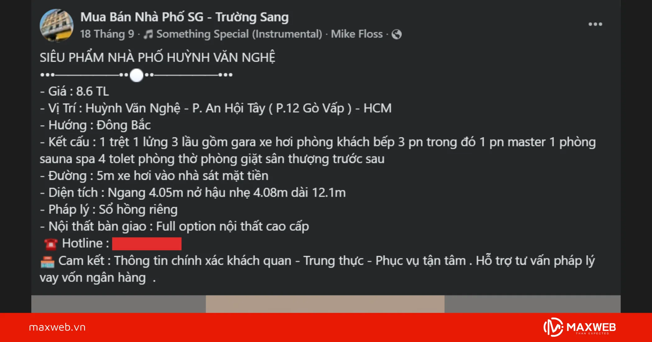 Content bán nhà mẫu 1