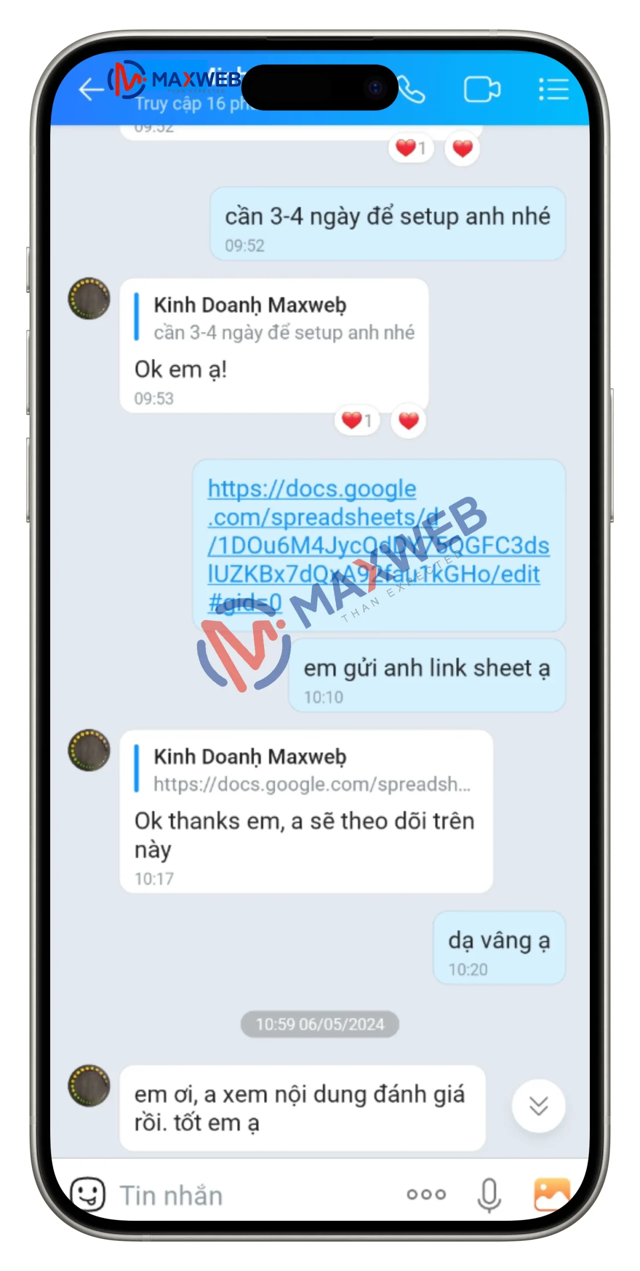 Feedback của khách hàng về dịch vụ đánh giá review Google Maps 5