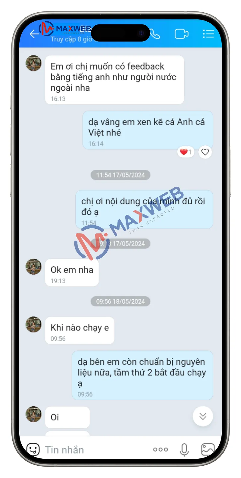 Feedback của khách hàng về dịch vụ đánh giá review Google Maps 8