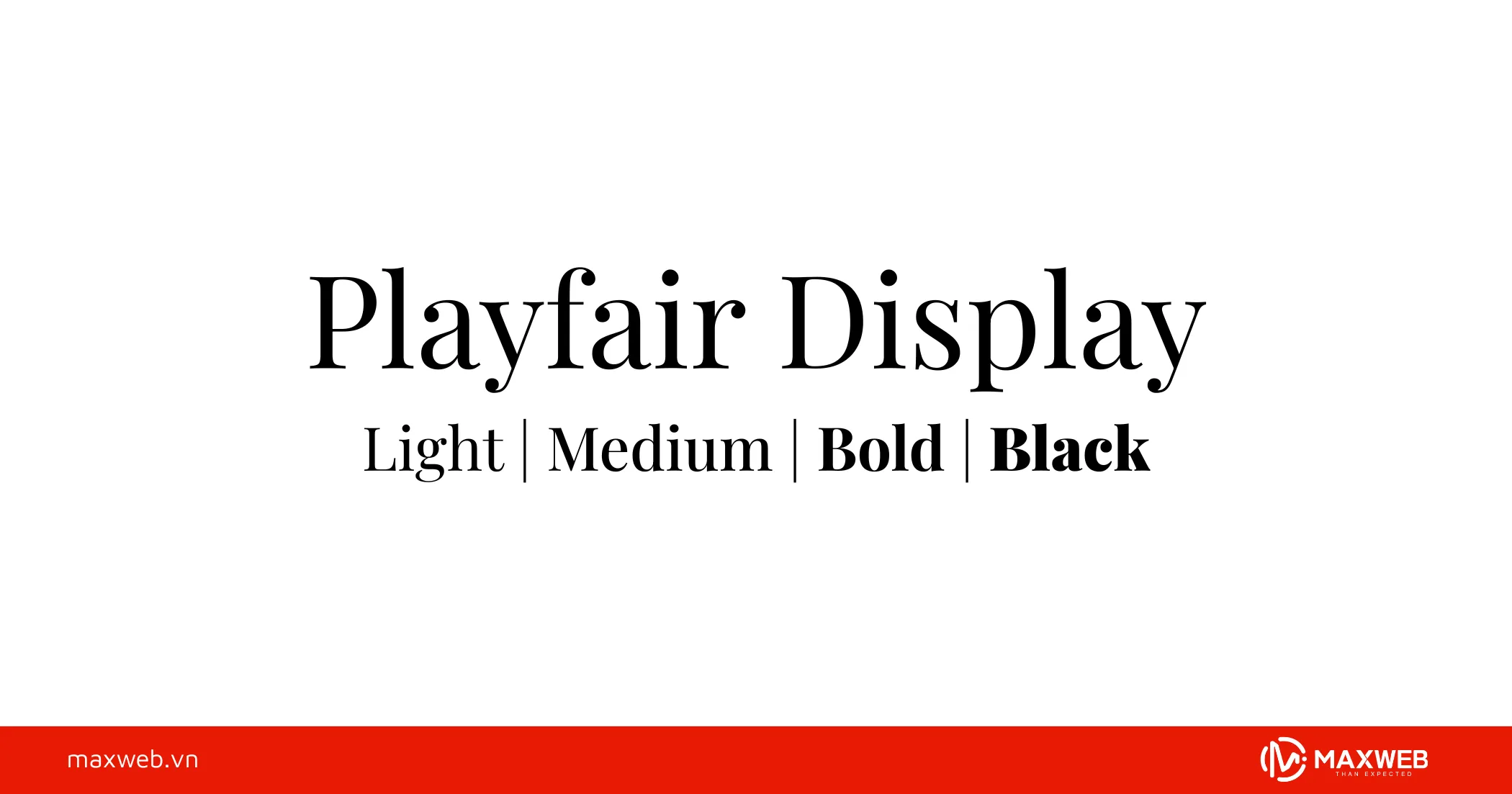Font chữ Playfair Display