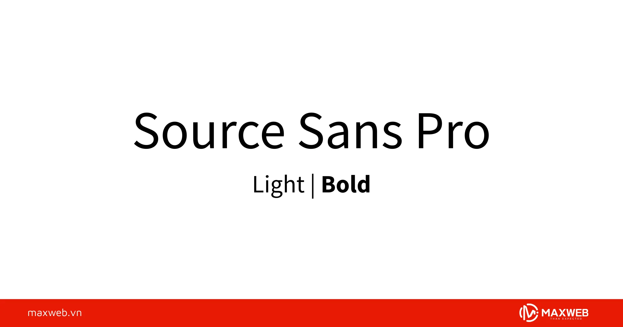 Font chữ Source Sans Pro