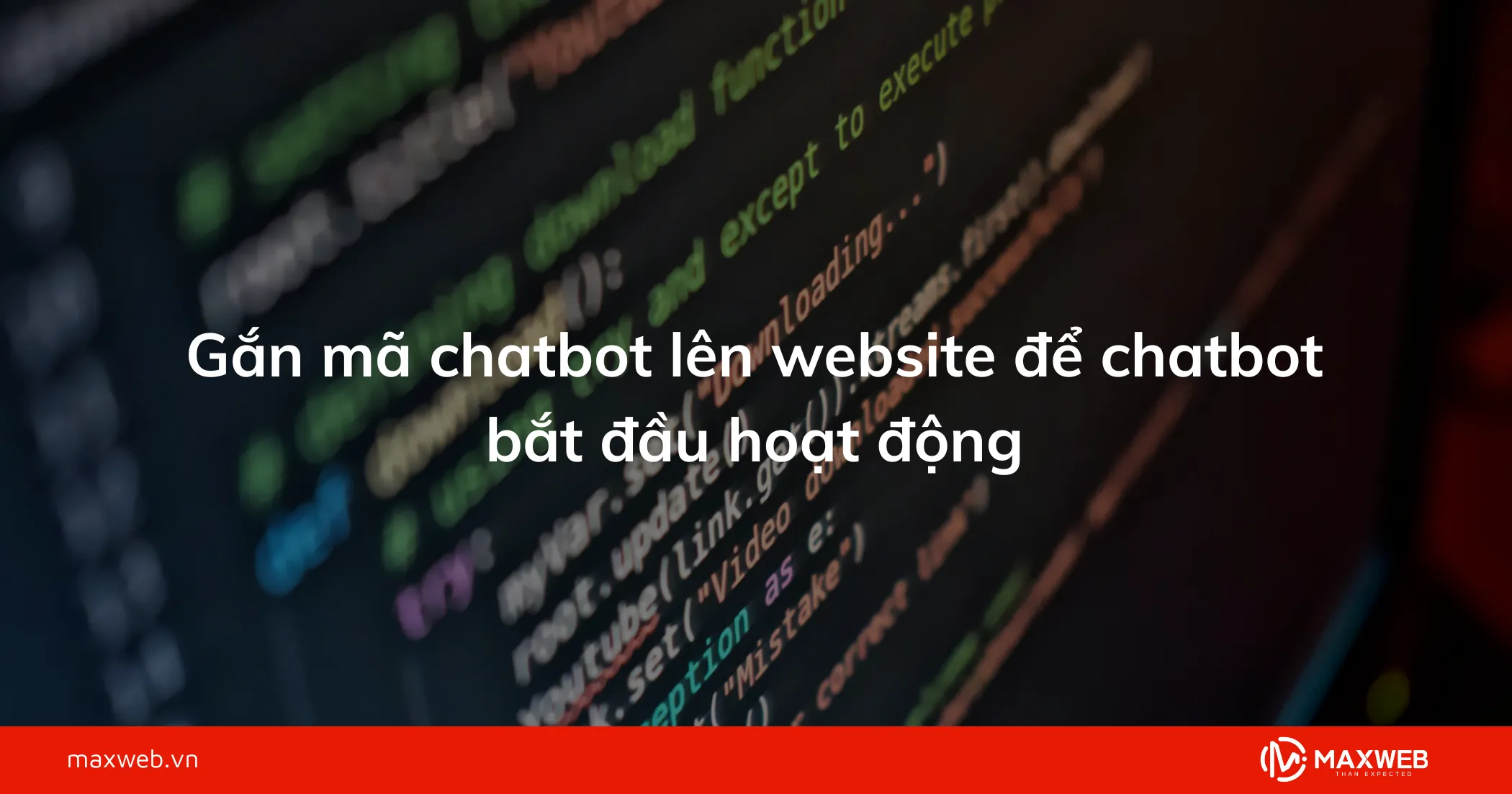 Gắn mã chatbot lên website