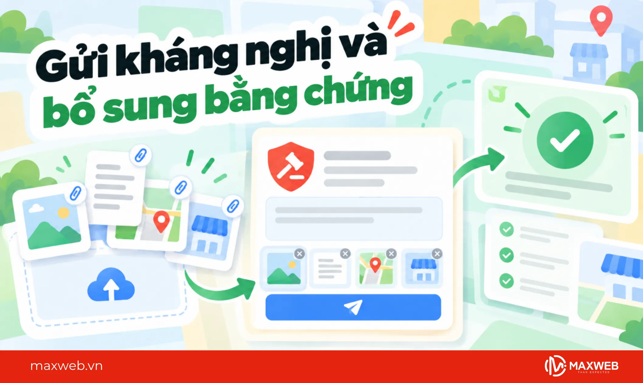 gửi kháng nghị và bổ sung bằng chứng