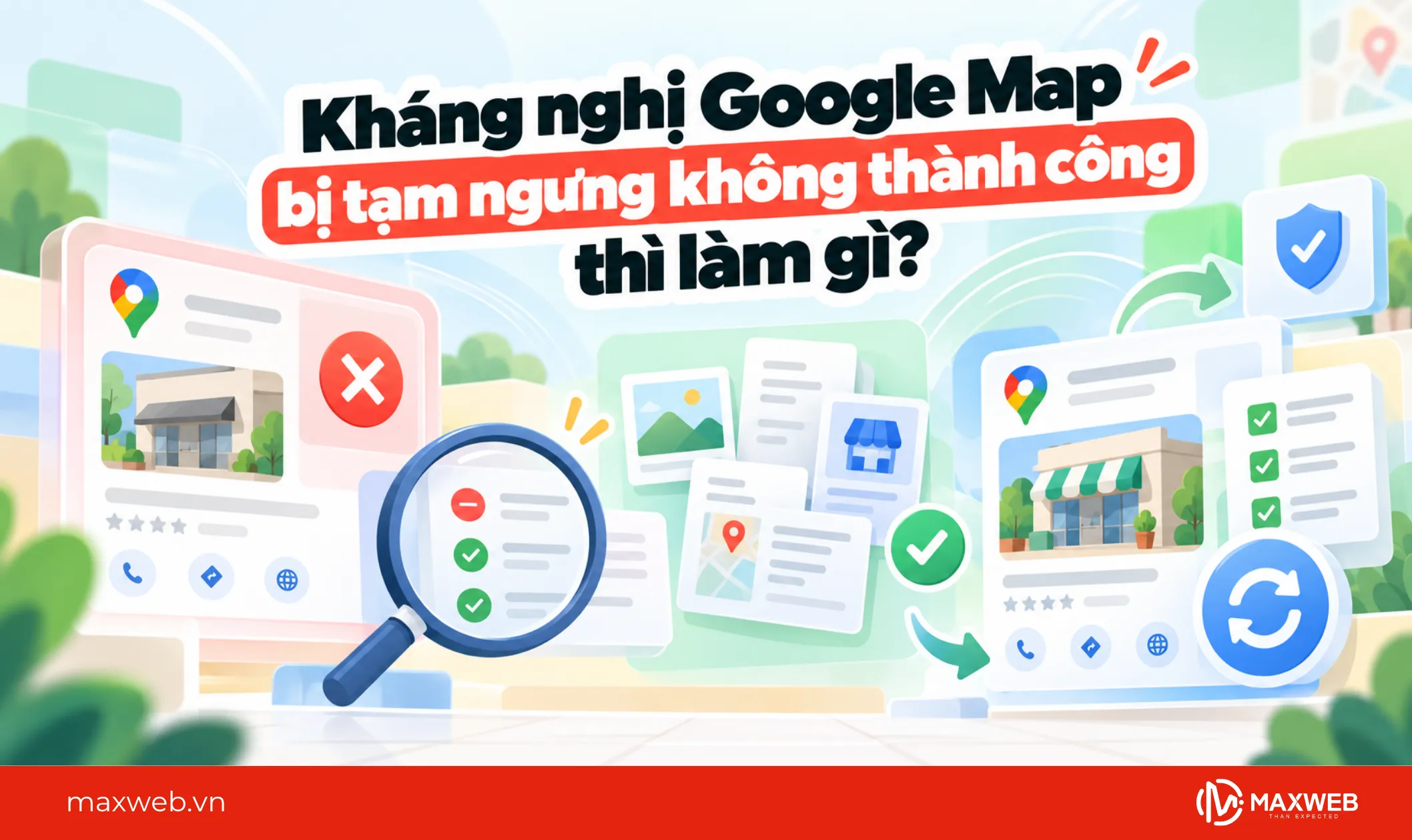 kháng nghị google map bị tạm ngưng không thành công thì làm gì