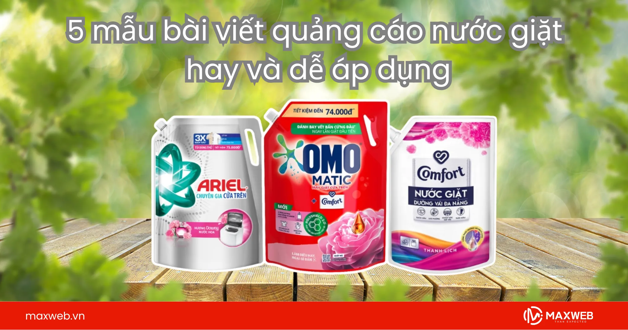 5 mẫu bài viết quảng cáo nước giặt dễ áp dụng