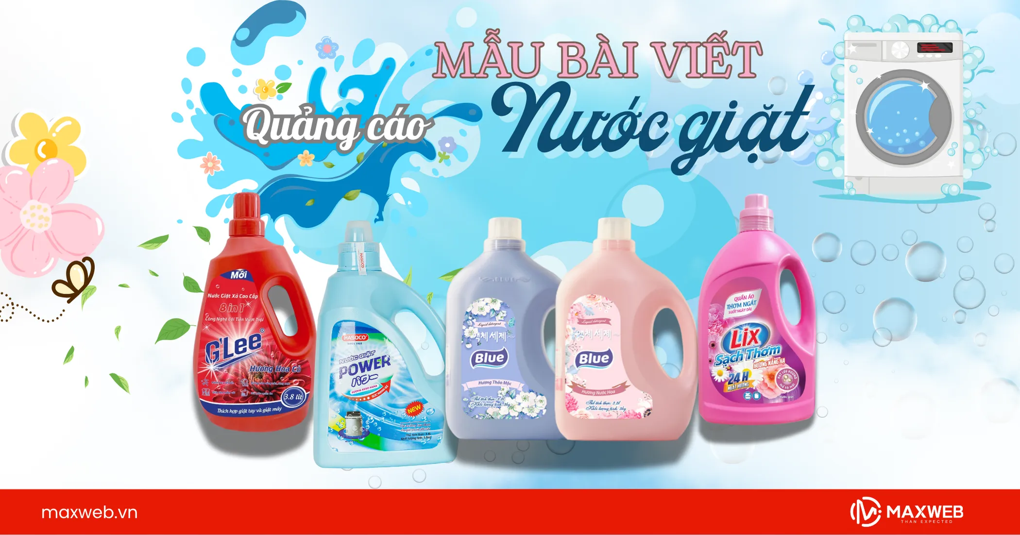 Mẫu bài viết quảng cáo nước giặt thu hút khách hàng