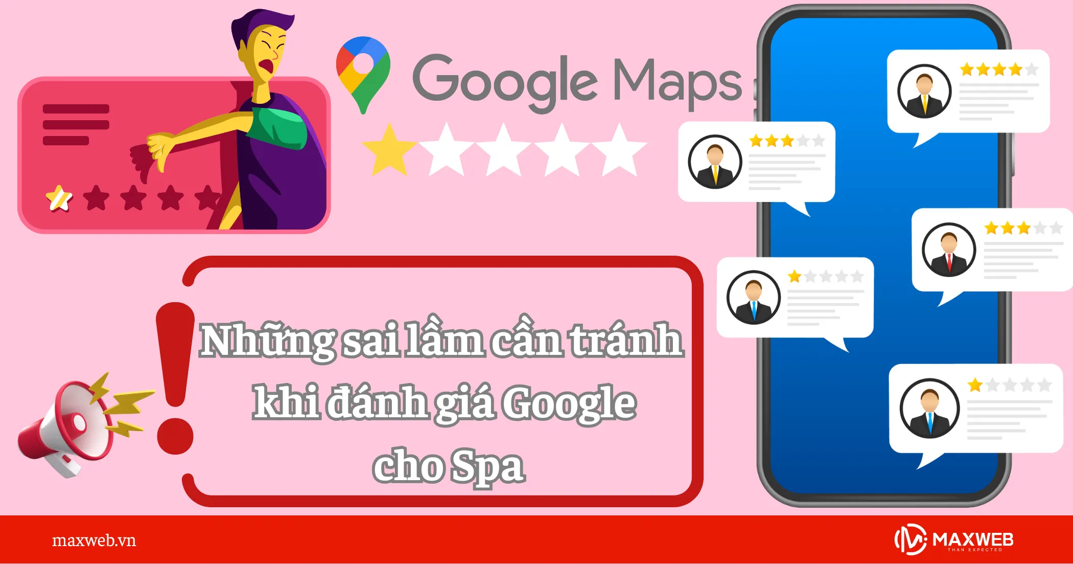 Những sai lầm cần tránh khi đánh giá Google cho spa
